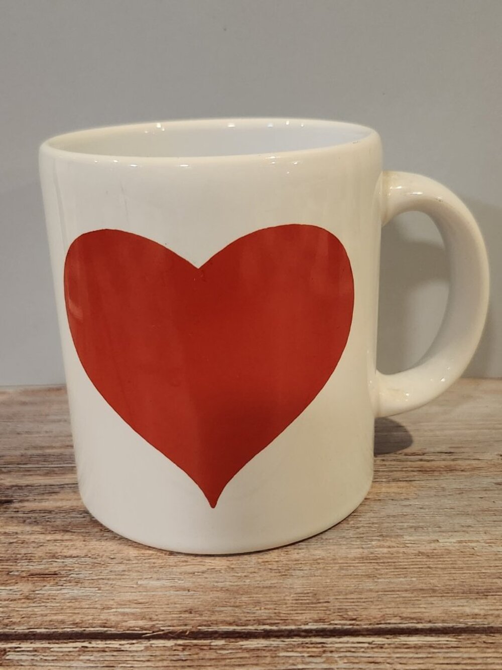 Near MInt~Vintage~Waechtersbach~Large Red Heart on White Mug~Cup~Spain